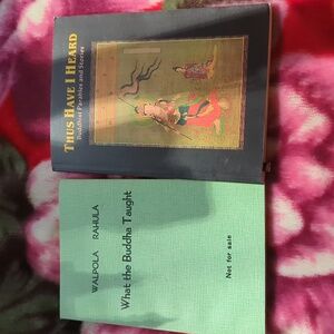 Buddhist Books Set - Green and Multicolor